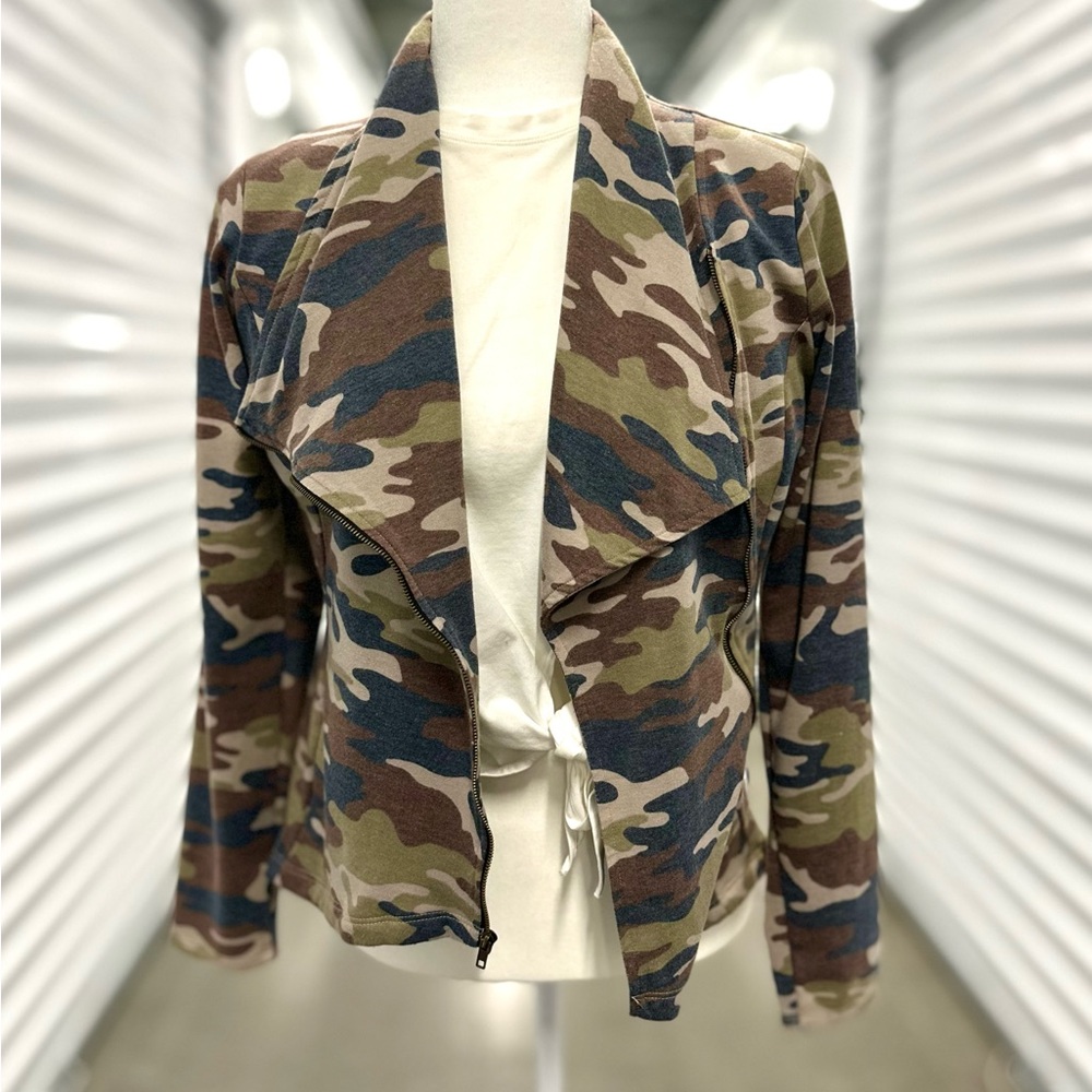 ANDREE BY UNIT - Camouflage moto cardigan - M